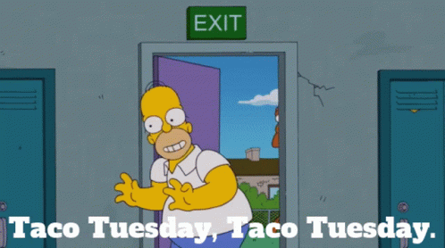 Funny Taco Tuesday With Homer Simpson GIF