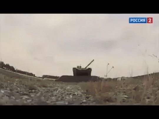 Funny Tank Driving GIF