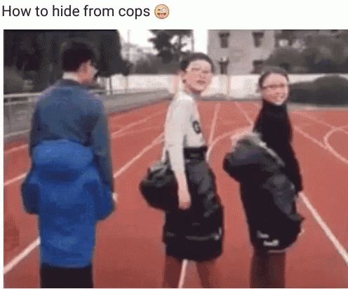 Funny Teens Disguise GIF