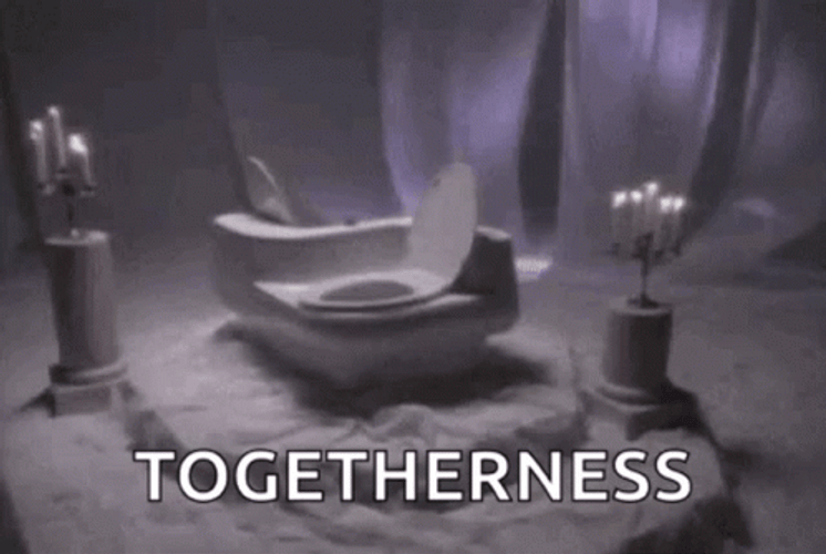 Funny Toilet Bowl Togetherness GIF