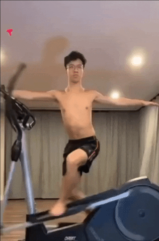 Funny Treadmill Workout Fail GIF