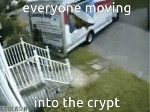 Funny Truck Everyone Moving Into The Crypt GIF