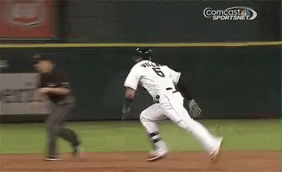 Funny Villar Baseball Player Fail GIF
