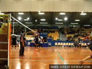 Funny Volleyball Failed Smash GIF