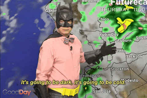 Funny Weatherman Van Denton Batman Parody GIF