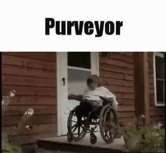 Funny Wheelchair Accident Fail GIF