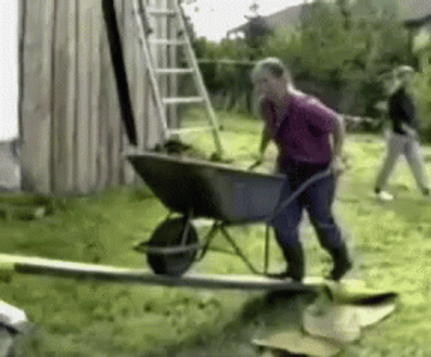 Funny Working Hard Fail Man Tripping GIF