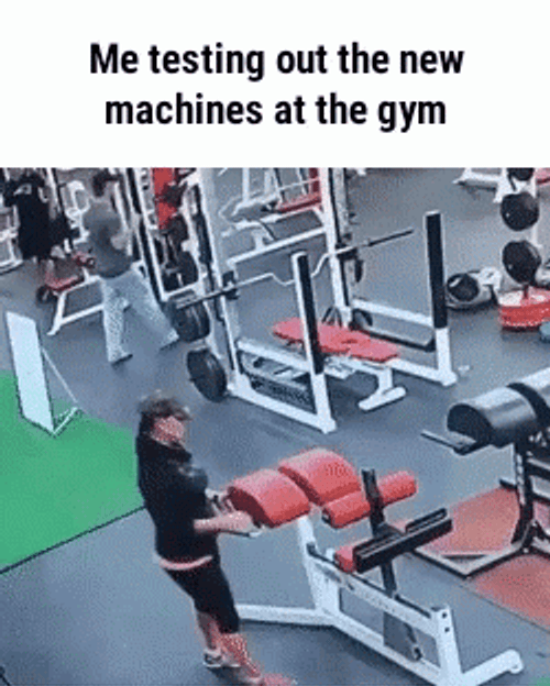 Funny Workout Testing New Machines Fail GIF 