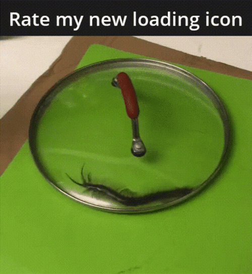 Funny Worm Loading Screen Icon GIF