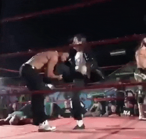 Funny Wrestling Michael Jackson Moonwalk GIF