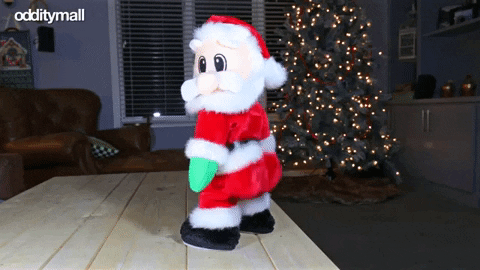 Funny Xmas Cartoon Santa Claus Twerking GIF
