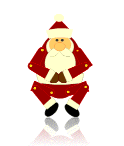 Funny Xmas Cartoon Santa Irish Dance GIF