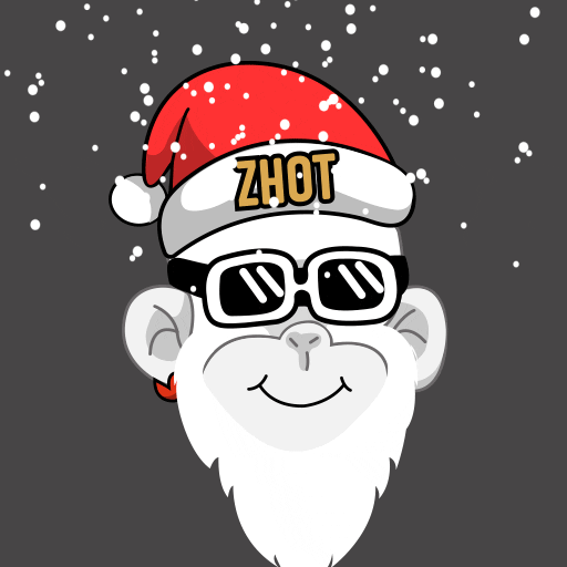 Funny Xmas Cool Monkey Santa GIF