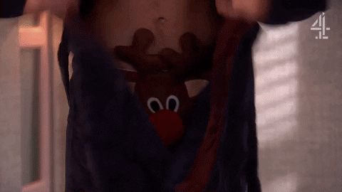 Funny Xmas Reindeer Trouser GIF