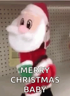 Funny Xmas Santa Cartoon Twerking GIF