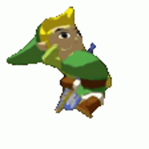 Funny Zelda Link Running GIF