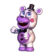 Funtime Foxy As A Purple Bear GIF