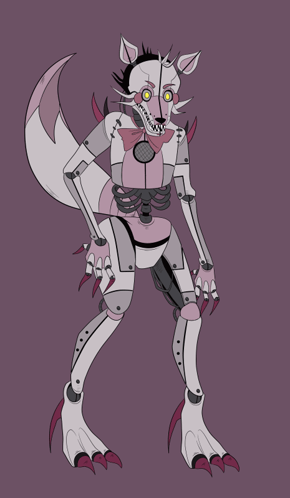 Funtime Foxy Standing Poster GIF