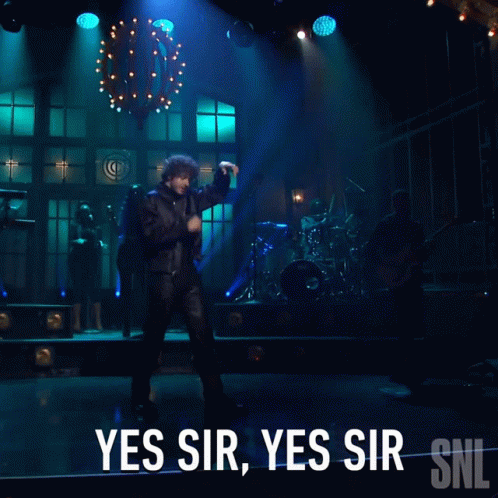 Fur Coat Man Singing, Man Watching GIF