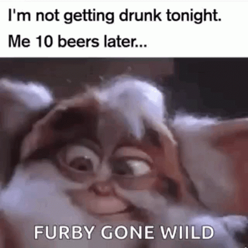 Furby Gone Wild Drunk Meme GIF
