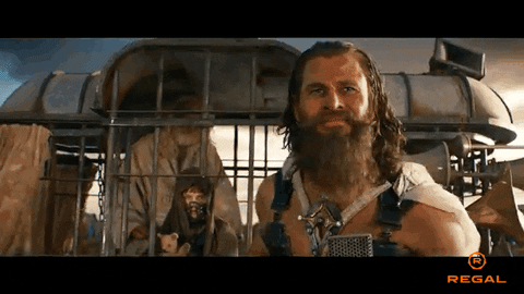 Furiosa Bearded Man Announcing GIF