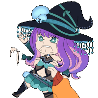 Furious Chibi Sticker GIF