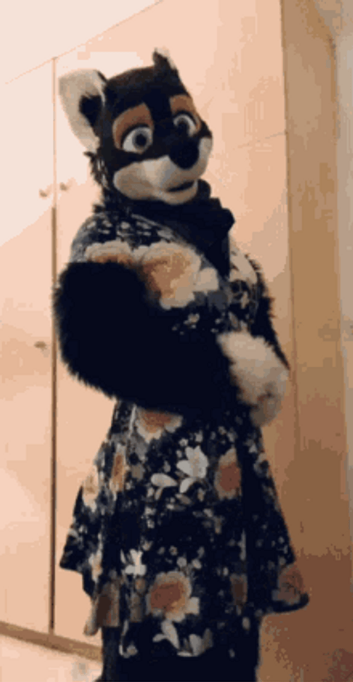 Furry In A Weird Dress GIF