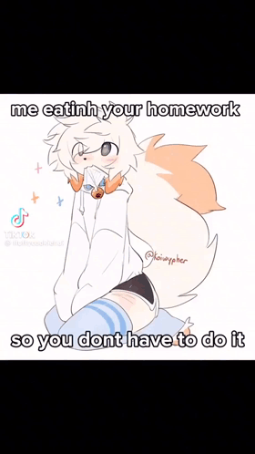 Furry Me Eatin Your Homework