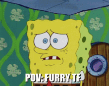 Furry Spongebob Transformation Yiff GIF
