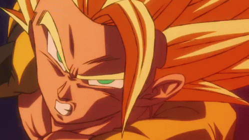 Fusion Reborn Goku Super Saiyan Blue GIF