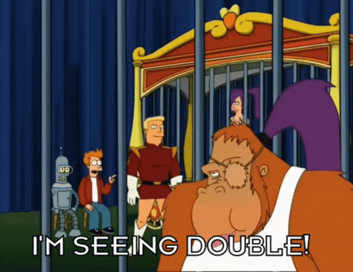 Futurama Zap Brannigan Seeing Double GIF
