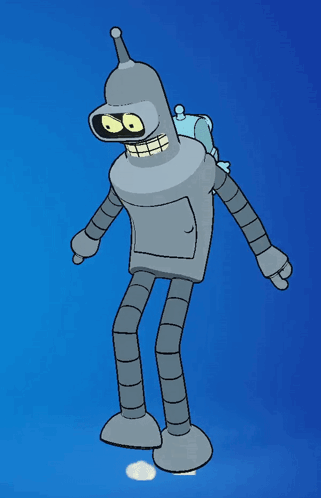 Futurama Bender Fortnite Griddy GIF