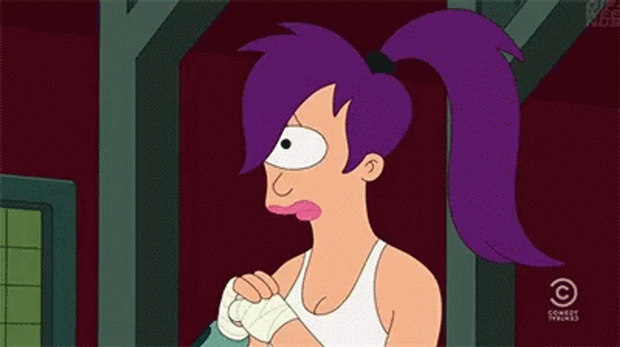Futurama Leela Eye Twitch GIF