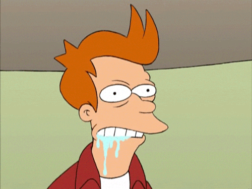 Futurama Philip Fry Salivating GIF