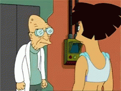 Futurama Professor Farnsworth Shake Fist GIF