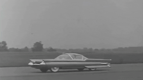 Future Car Funny Vintage Invention GIF