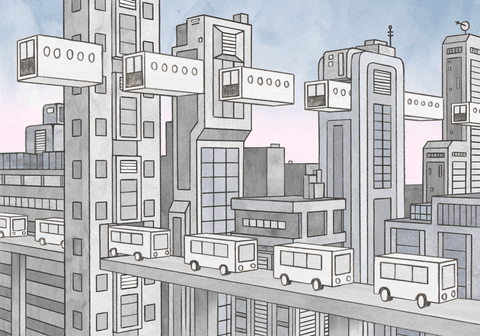 Future City Transportation GIF