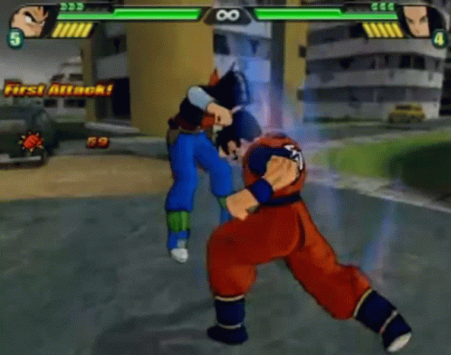 Future Gohan Beating Up Android Seventeen To Death GIF