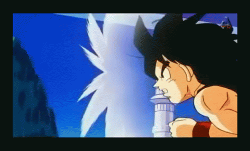 Future Gohan Being Trained By His Father Goku GIF
