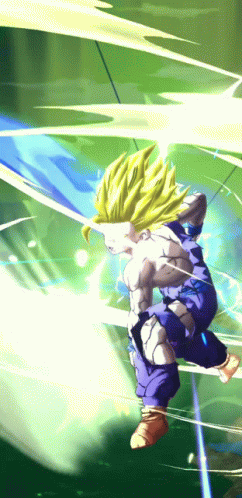 Future Gohan Bravely Do One Handed Kamehameha Wave GIF
