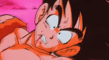 Future Gohan Defeated Raditz But Loses His Strength GIF