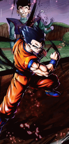 Future Gohan Glowing Fan Made Art GIF