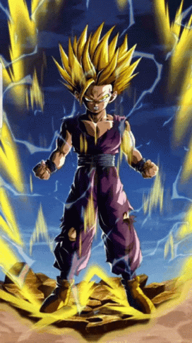 Future Gohan In His Remarkable Super Saiyan Era GIF