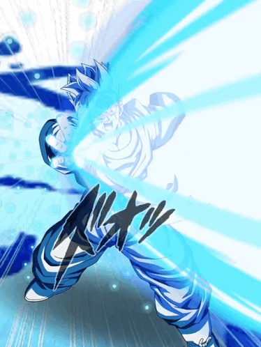 Future Gohan Powerful One Hand Kamehameha Wave GIF