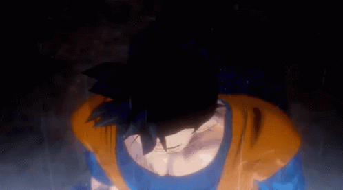 Future Gohan Unleashing His Super Saiyan Power GIF