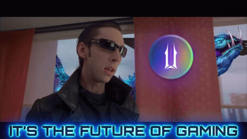 Future of Gaming Poster With Sunglasses Man