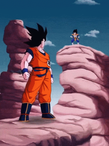 Future Of Gohan Foreseen By Goku GIF