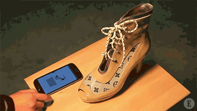Future Smartphone Control Shoes GIF