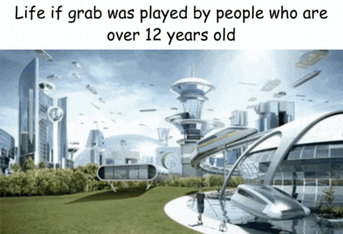 Futuristic City Life If Grab Played By People Over 12 GIF