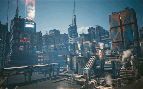 Futuristic City Saying City Cards